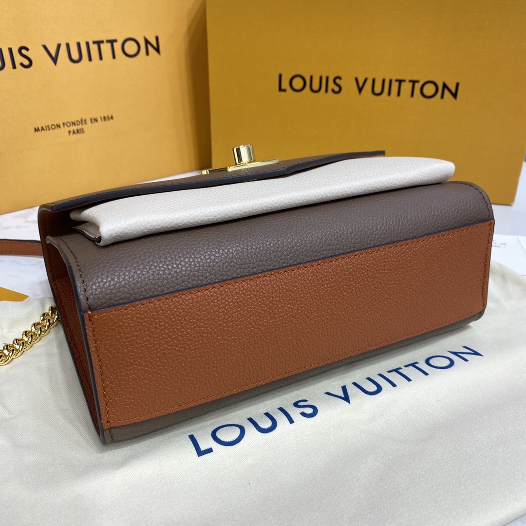 Louis Vuitton MYLOCKME CHAIN BAG Shoudler Bag M58949 Smokey/Quartz/Caramel